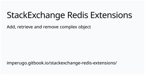 add stackexchange redis cache.